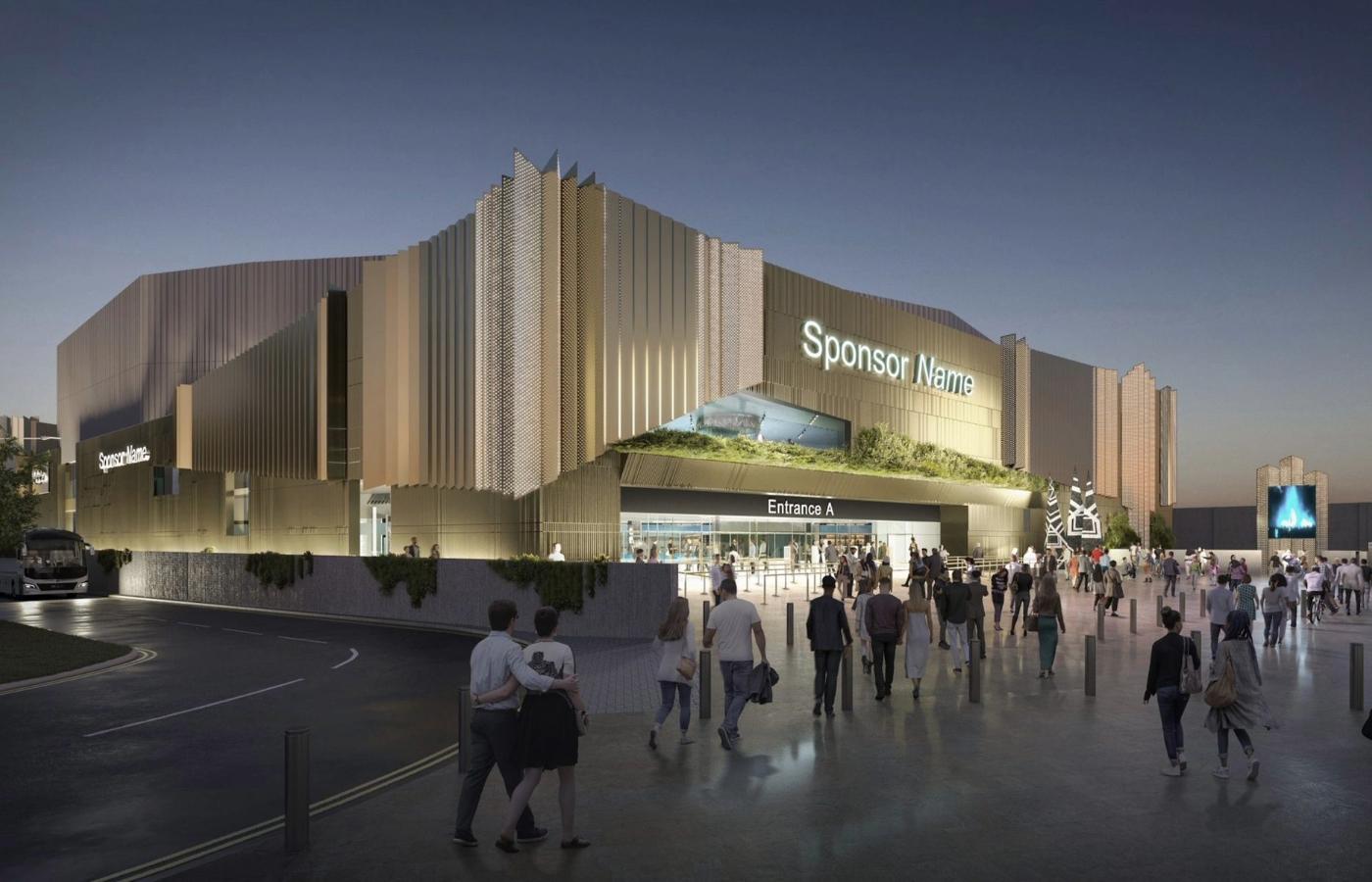 A concept image of a new arena in west Edinburgh.
