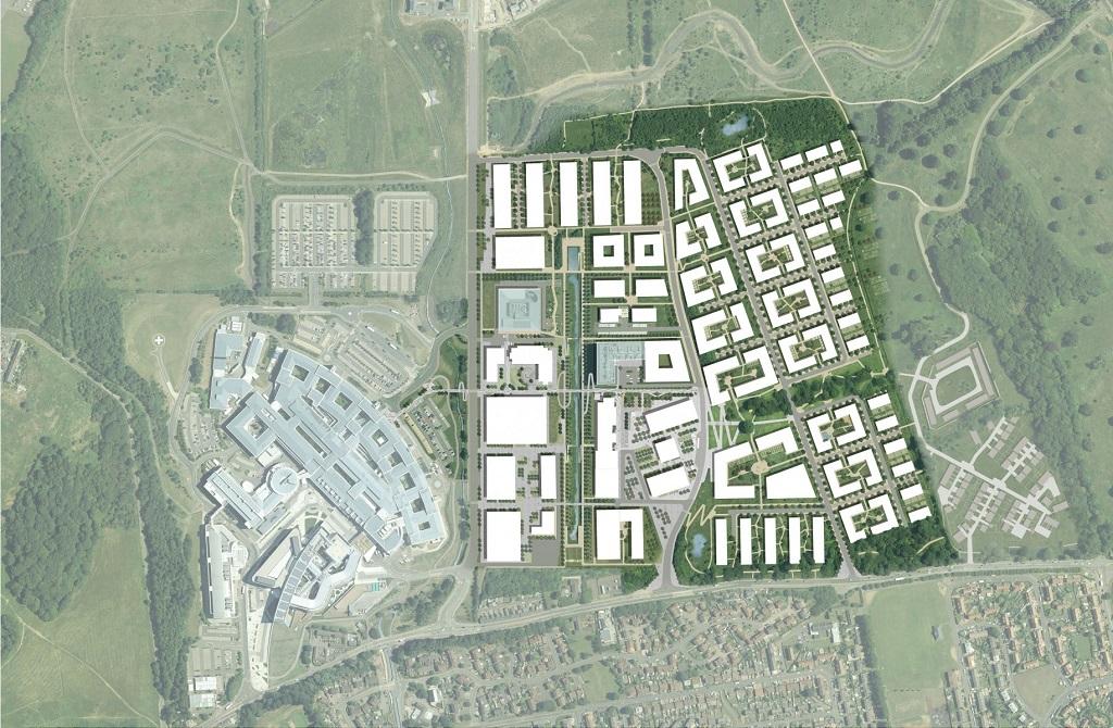 An image of the Edinburgh BioQuarter development masterplan.