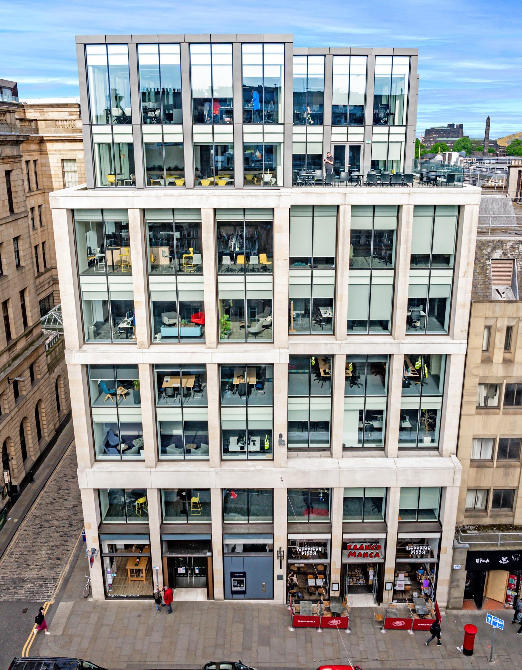 A photograph of the Mint Building in Edinburgh.