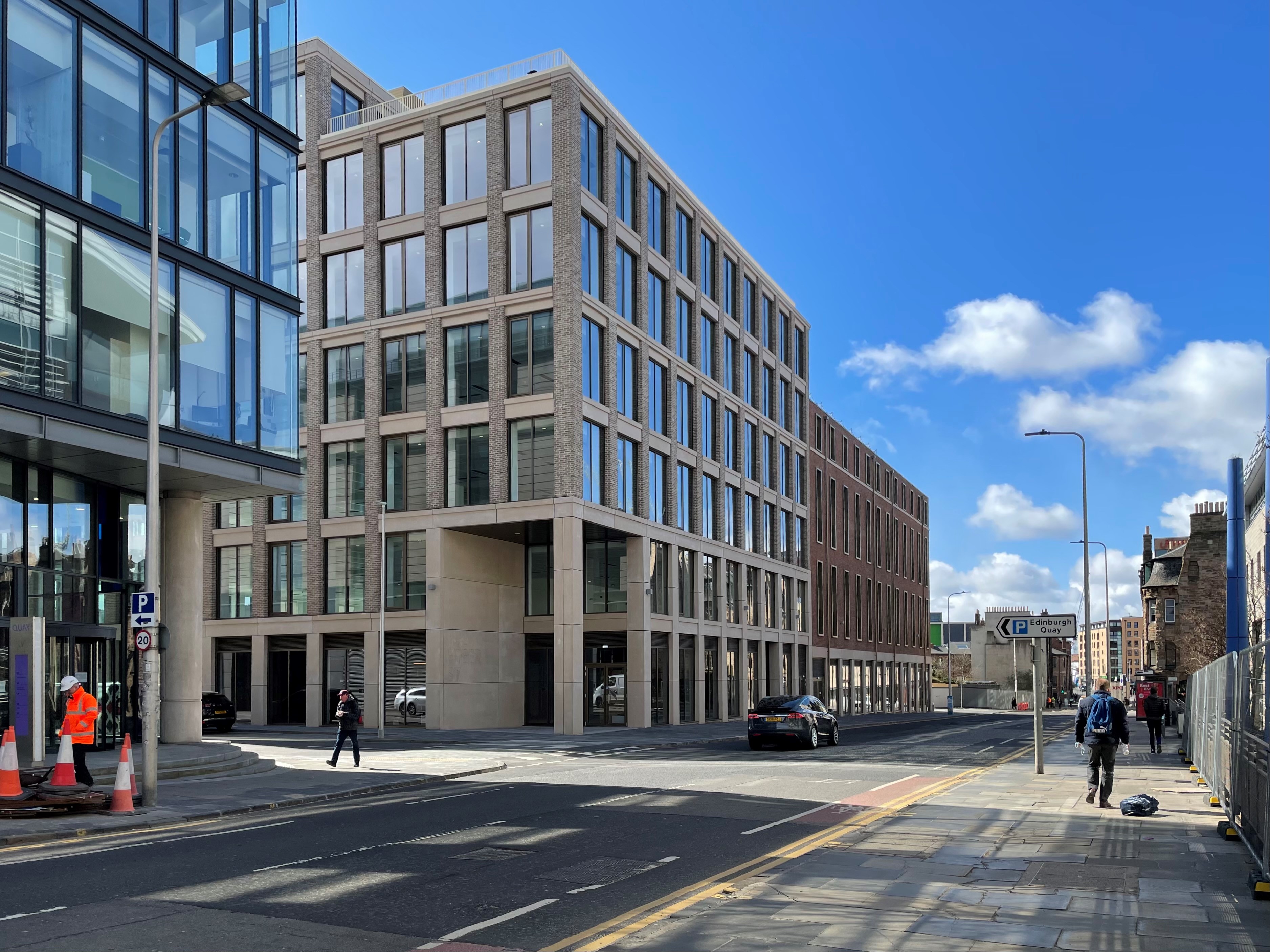 A photograph of No2 Freer Street, an office building in Fountainbridge, Edinburgh.